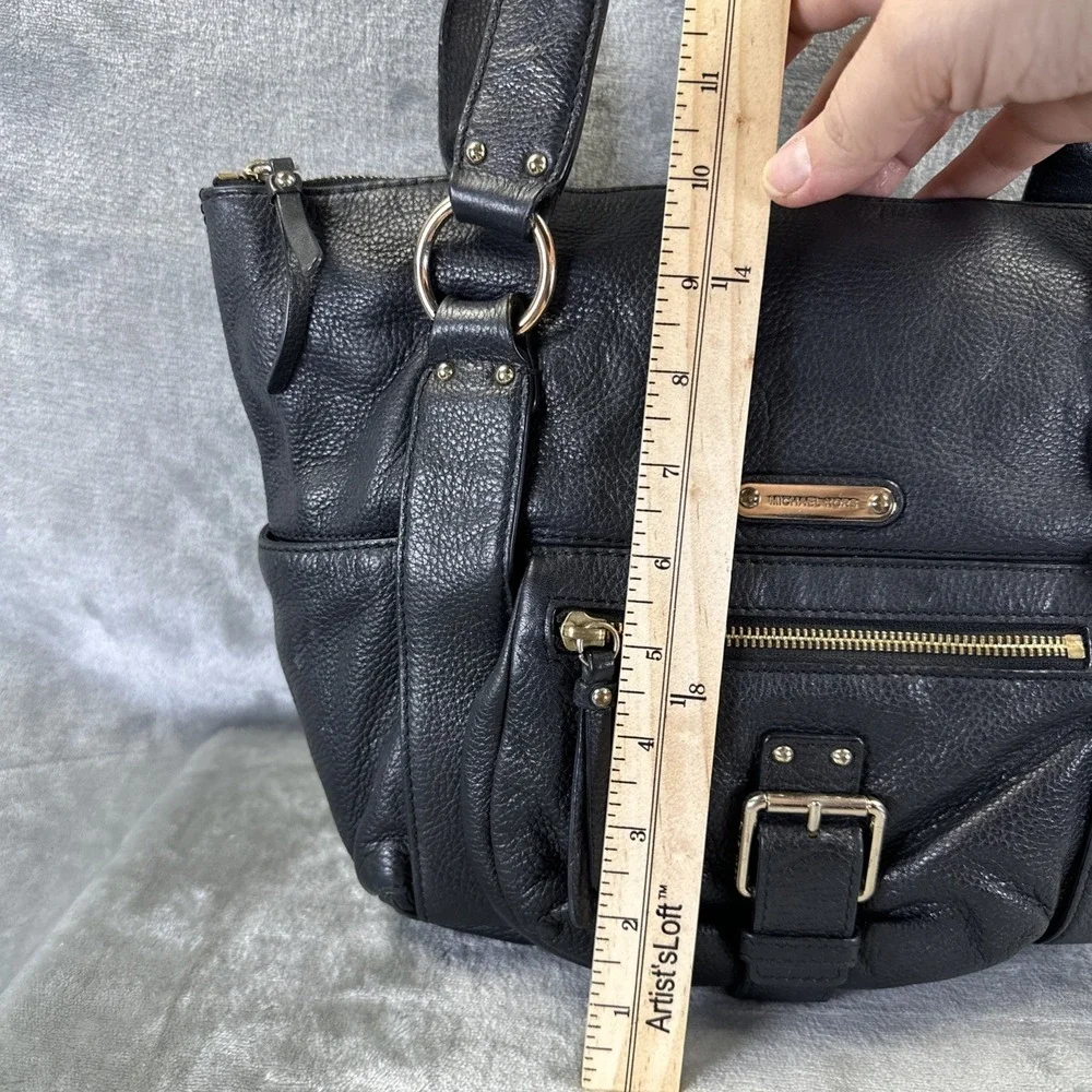 Michael Kors Shoulder Bag Purse Black Leather
